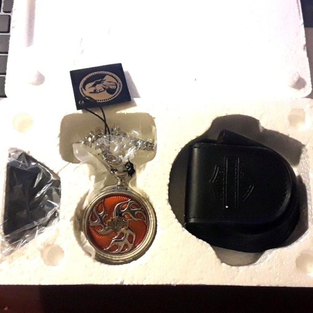 RARE Franklin Mint Harley Davidson Inferno Watch